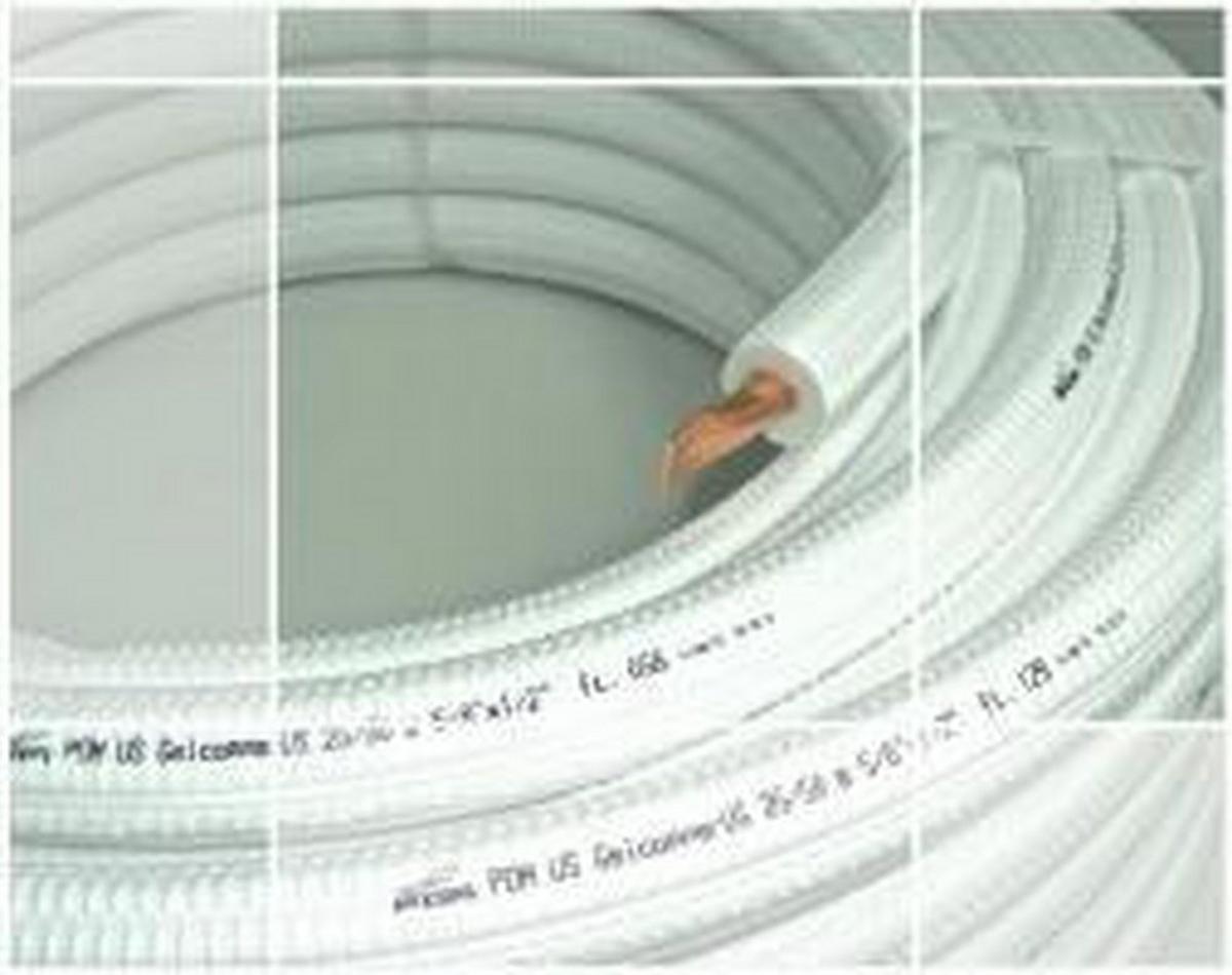 PDM Double-Insulated 1/4 in. x 3/8 in. x 1/2 in. 50 ft. Double-Insulated Line Set in White