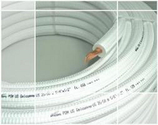 PDM Double-Insulated 1/4 in. x 1/2 in. x 1/2 in. 50 ft. Double-Insulated Line Set in White