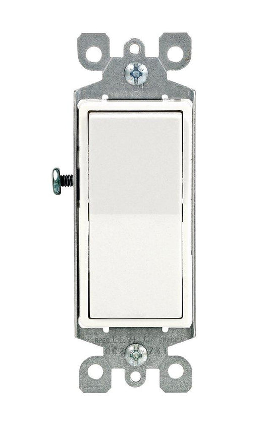 LEVITON Decora® 15 Amp Rocker Switch, White