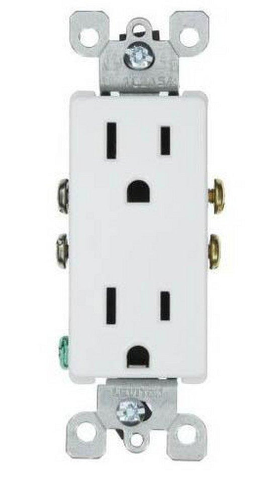 LEVITON Decora® 15A 125V Duplex Receptacle in White