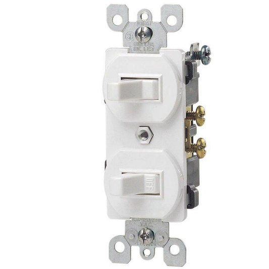 1-Pole Duplex Switch in White