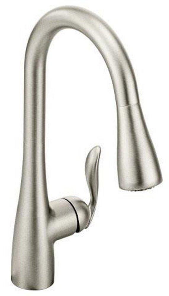 Moen Arbor™ Single Handle Pull Down Kitchen Faucet in Spot Resist™ Stainless