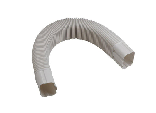 5-1/2 in. Line Set Cover Flexible Elbow in White