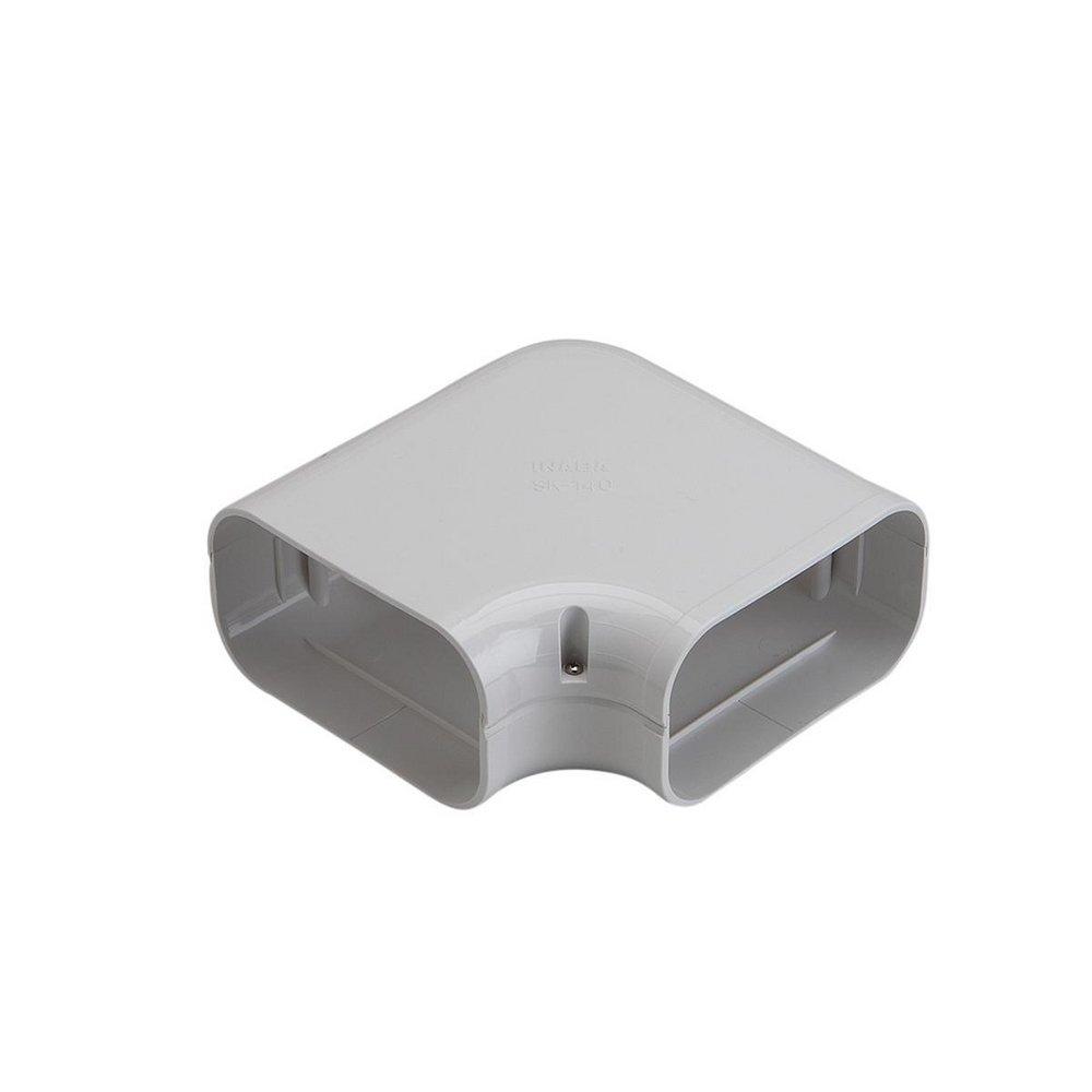 5-1/2 x 5-1/2 in. Flat 90 Degree Elbow in White