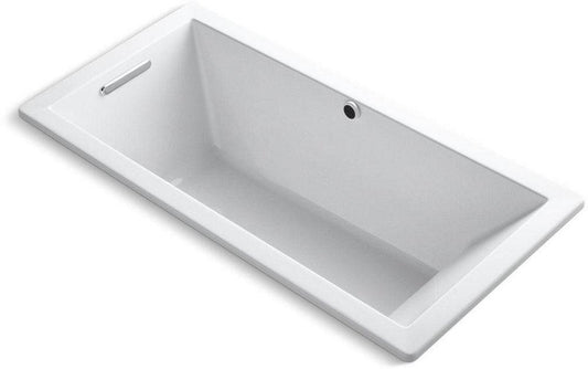KOHLER Underscore® 66 x 32 in. Soaker Drop-In Bathtub with End Drain in White