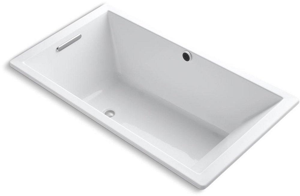 KOHLER Underscore® 66 x 36 in. Combo Drop-In Bathtub with End Drain in White