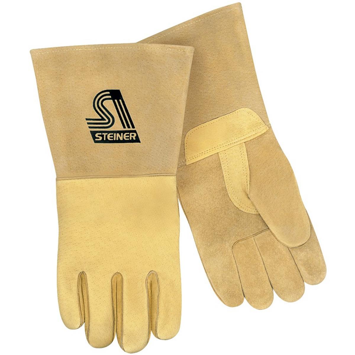 Steiner Industries Thermocare™ XL Size Premium Reverse Grain Pigskin MIG Welding Gloves