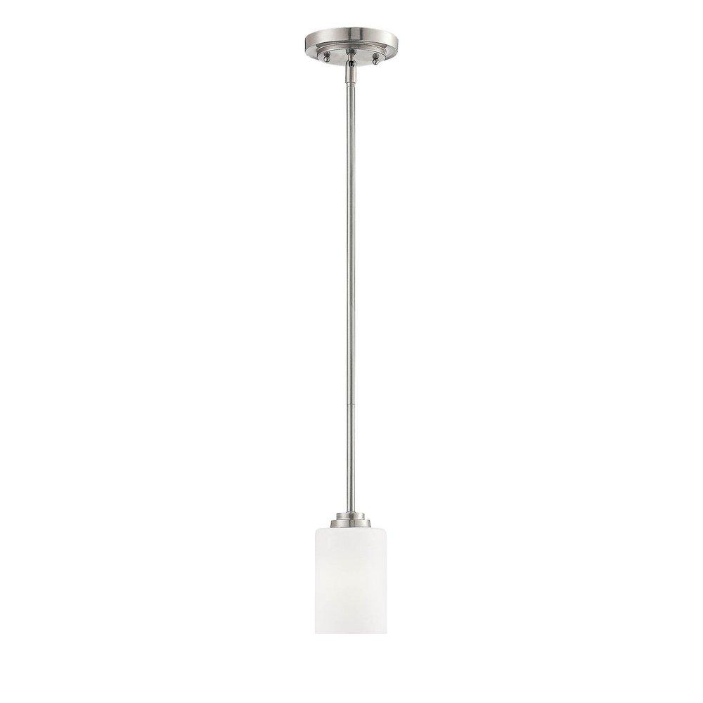 Millennium Lighting Bristo 1-Light Pendant Light in Satin Nickel