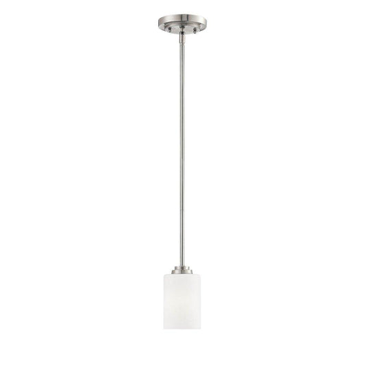 Millennium Lighting Bristo 1-Light Pendant Light in Satin Nickel