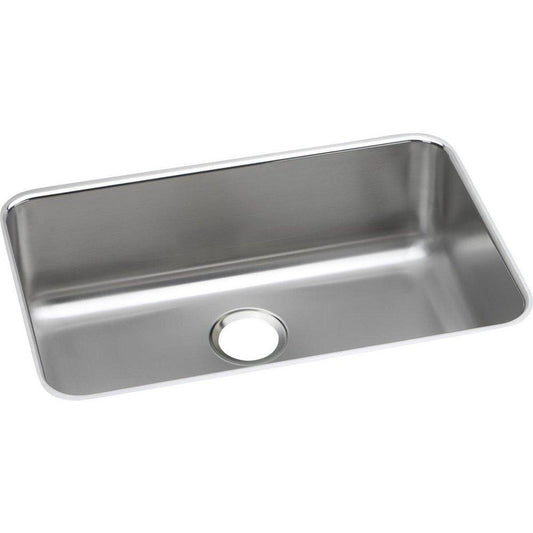 Elkay Lustertone® 26-1/2 in. Undermount Stainless Steel Single Bowl Kitchen Sink in Lustrous Satin