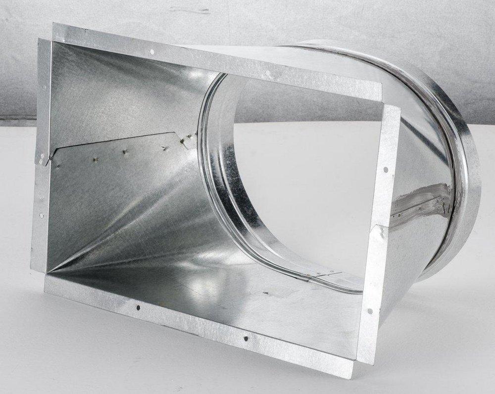 27 x 11-1/2 in. Adapter Galvanized Steel 18 ga