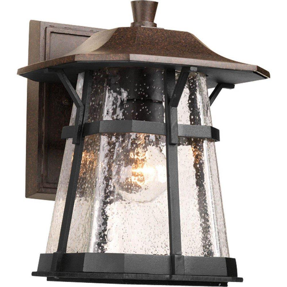 Progress Lighting Derby 11-1/4 in. 100W 1-Light Outdoor Wall Lantern in Espresso
