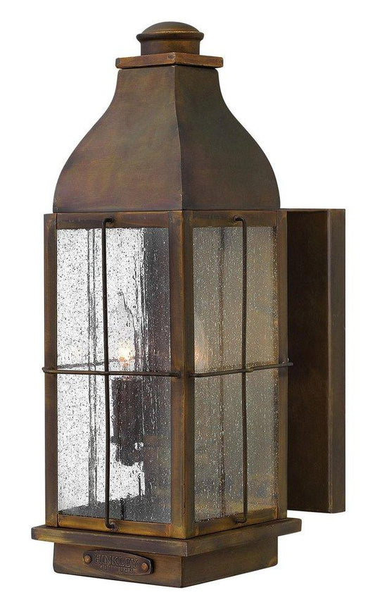 6 in. 60W 2-Light Candelabra E-12 Wall Lantern in Sienna