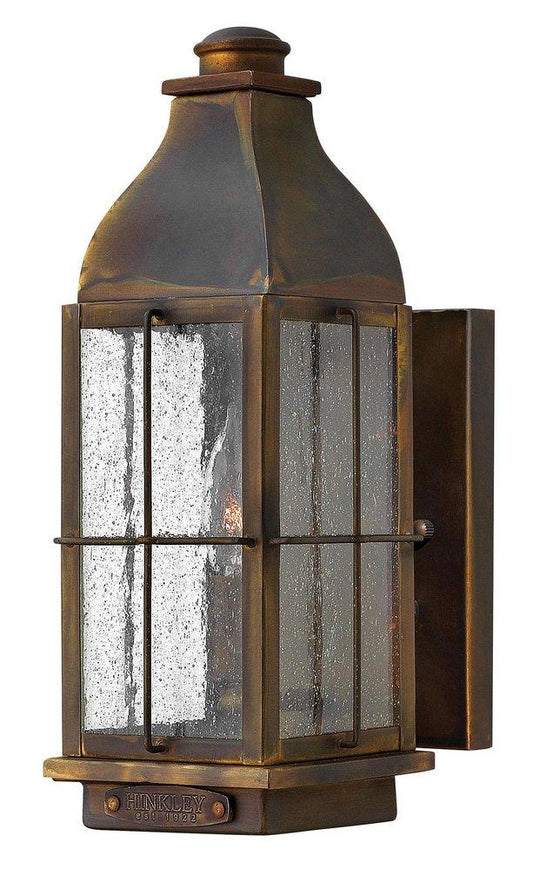 Hinkley Bingham 60W 1-Light Candelabra E-12 Incandescent Outdoor Wall Sconce in Sienna