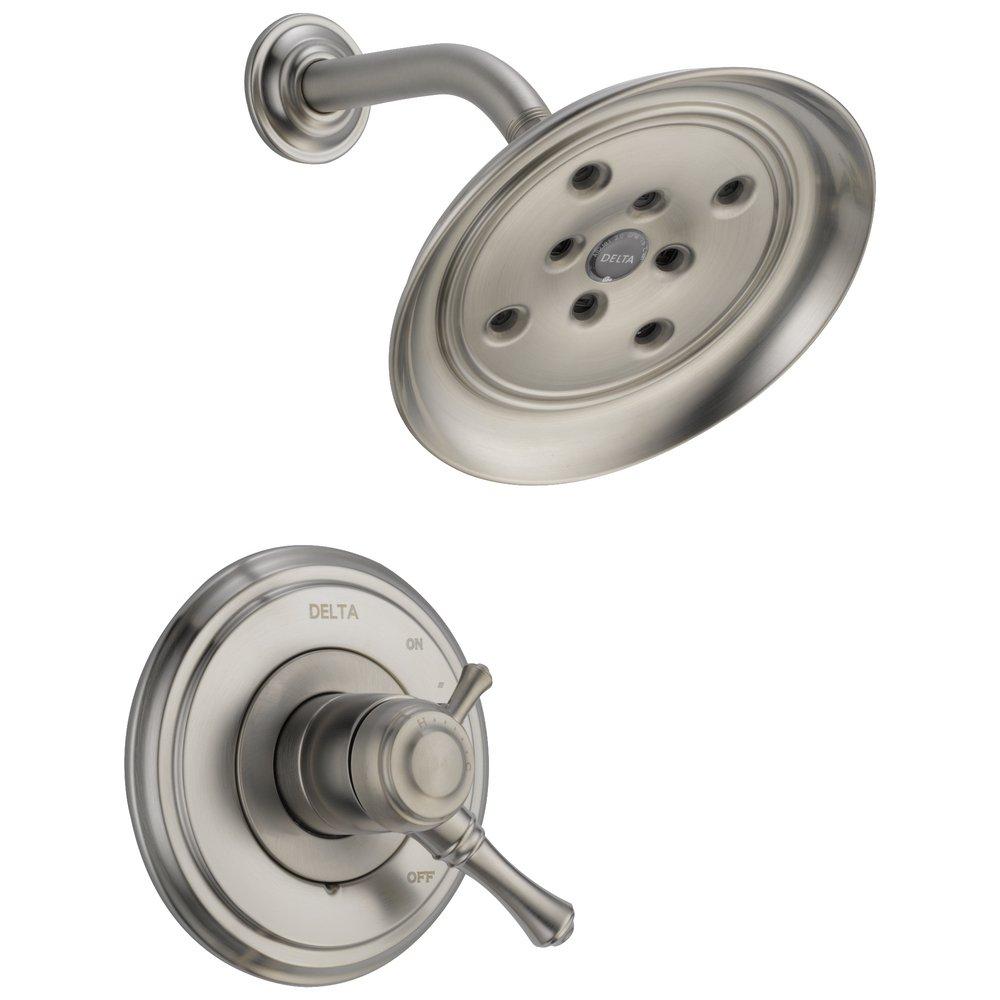 Delta Faucet CASSIDY™ Two Handle Single Function Shower Faucet in Brilliance® Stainless (Trim Only)