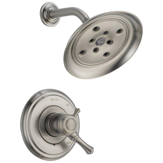 Delta Faucet CASSIDY™ Two Handle Single Function Shower Faucet in Brilliance® Stainless (Trim Only)