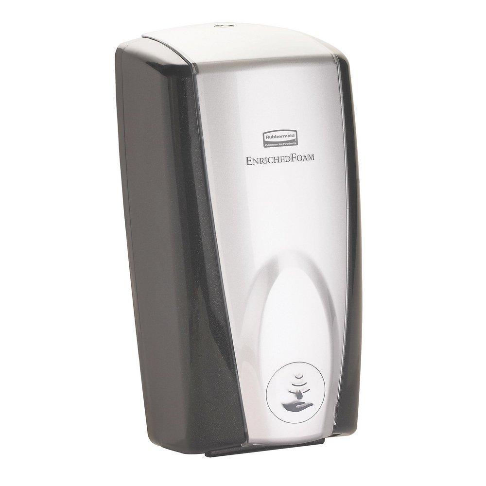 Rubbermaid TC® AutoFoam Touch and Free Soap Dispenser in Black and Polished Chrome