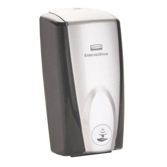 Rubbermaid TC® AutoFoam Touch and Free Soap Dispenser in Black and Polished Chrome