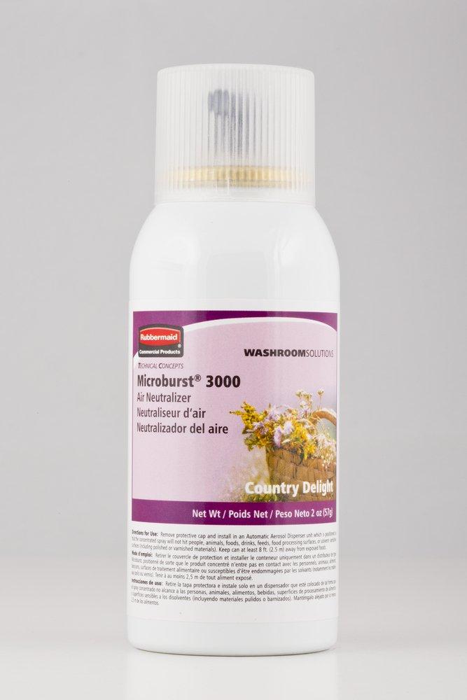 Rubbermaid Microburst® 3000 2.6 oz. 3000 Sprays Refill Country Delight Aerosol Fragrance for 1793532 Microburst® 3000 Dispenser