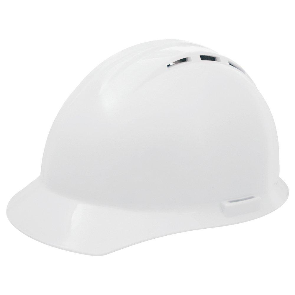 ERB Safety Americana® Size 6.5-8 Plastic Vented Hard Hat in White