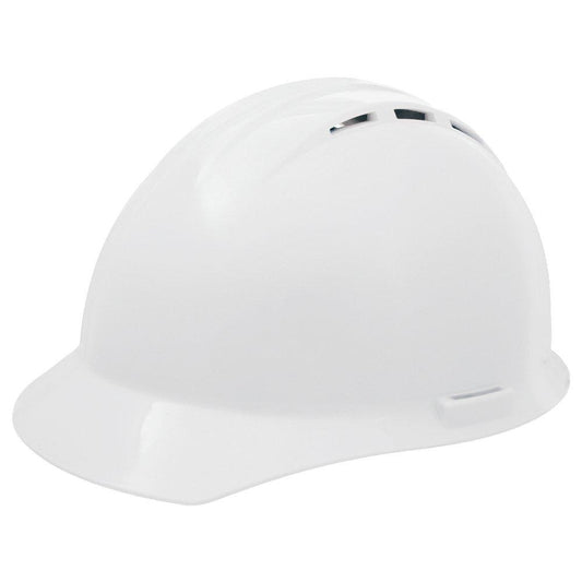 ERB Safety Americana® Size 6.5-8 Plastic Vented Hard Hat in White