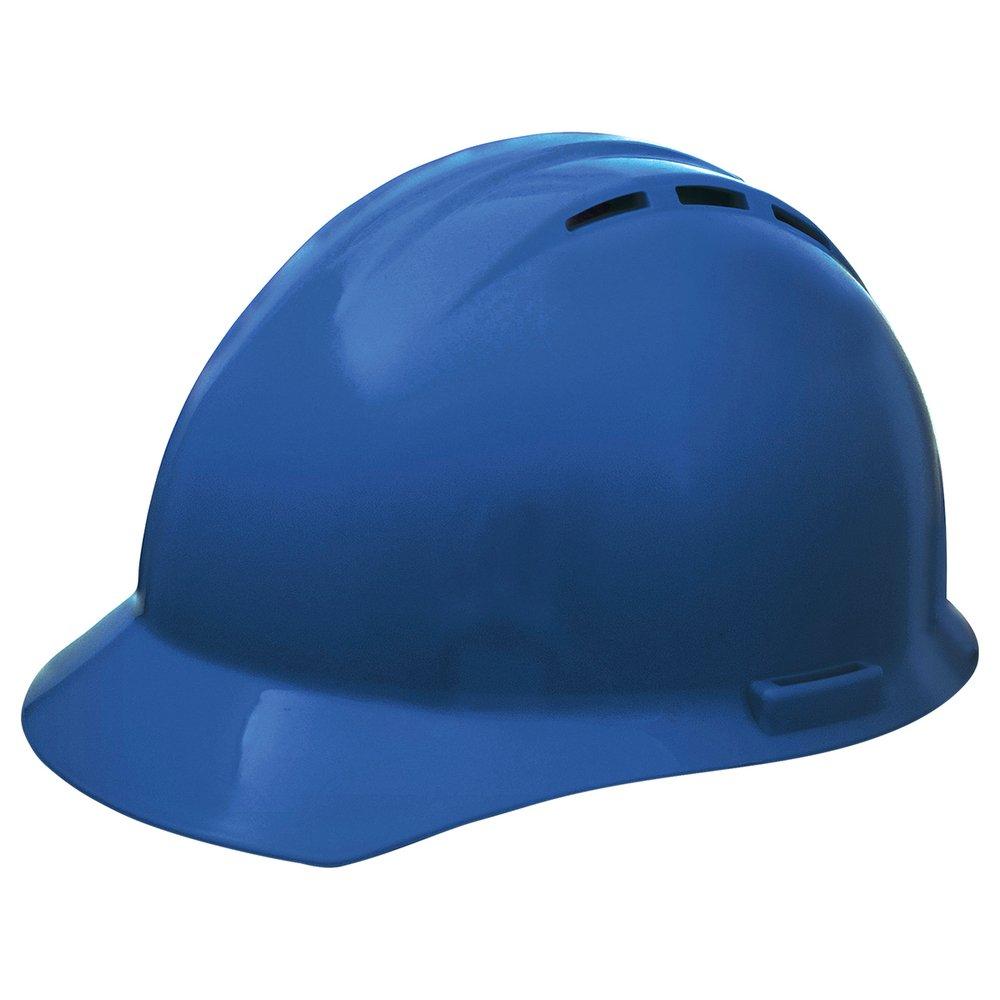 ERB Safety Americana Vent Cap Safety Helmet with Mega Ratchet in Blue