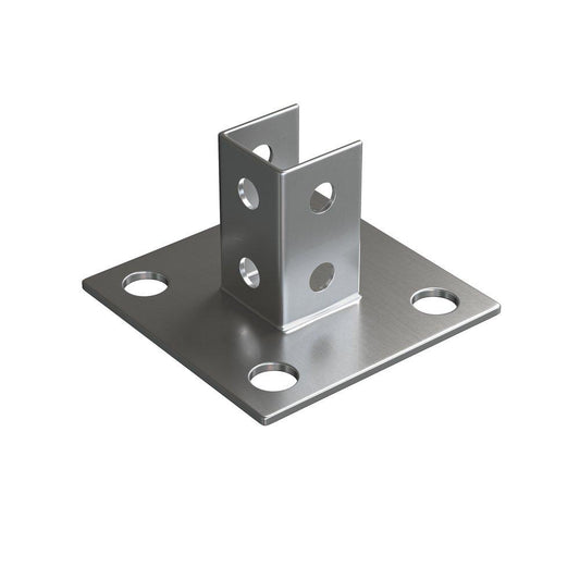 FNW® Figure 7853 3 1/2 in. 304SS 4-Hole Square Post Base