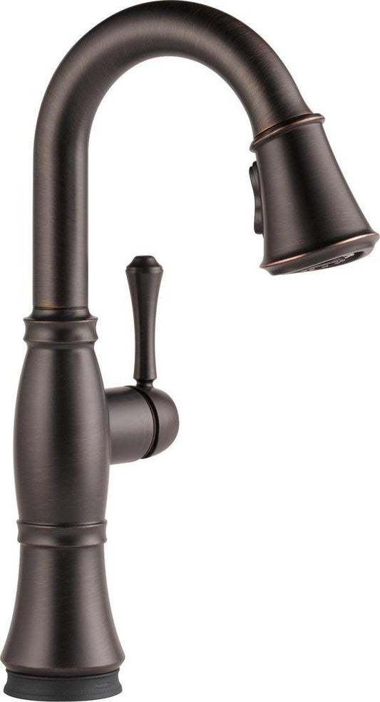 Delta Faucet Cassidy™ Single Handle Pull Down Bar Faucet in Venetian Bronze