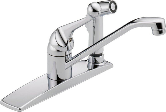 Delta Faucet Classic Single Handle Kitchen Faucet in Chrome