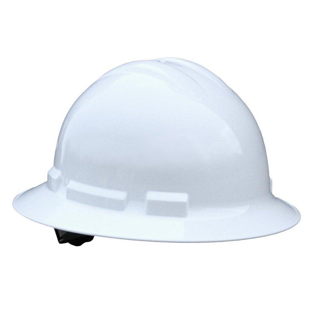 4-Point Full Body Ratchet Suspension Hard Hat in White