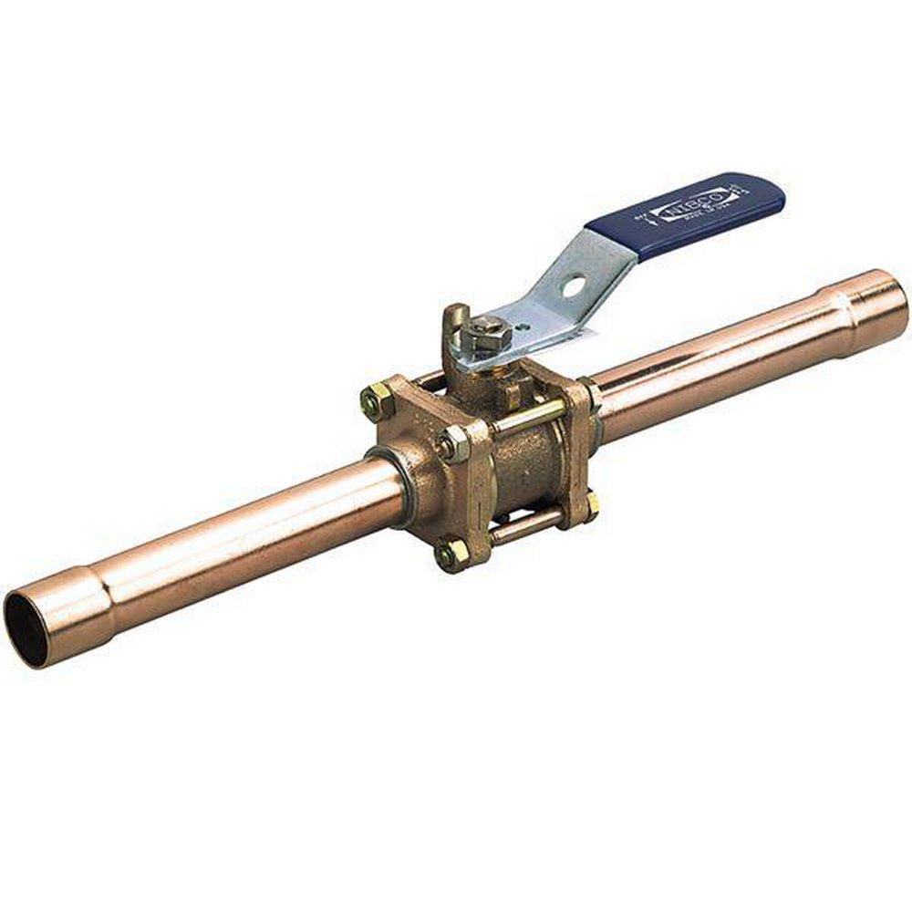1 in. 316 Bronze and Stainless Steel Full Port Stub End Ball Valve