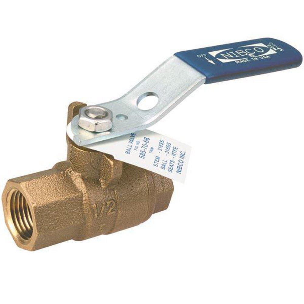 NIBCO T-585-70-66 3/4 in. Bronze Full Port FIPT 600# Ball Valve