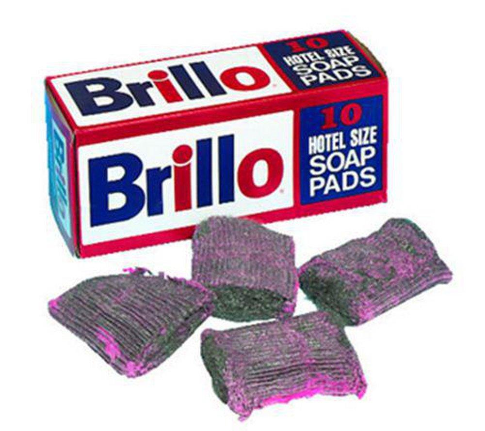 4 x 3-1/2 in. Steel Wool Soap Pad in Charcoal and Pink