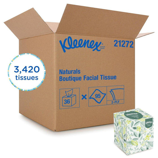 Kimberly Clark Kleenex® 8 in. Softblend Facial Tissue in White (Case of 36)