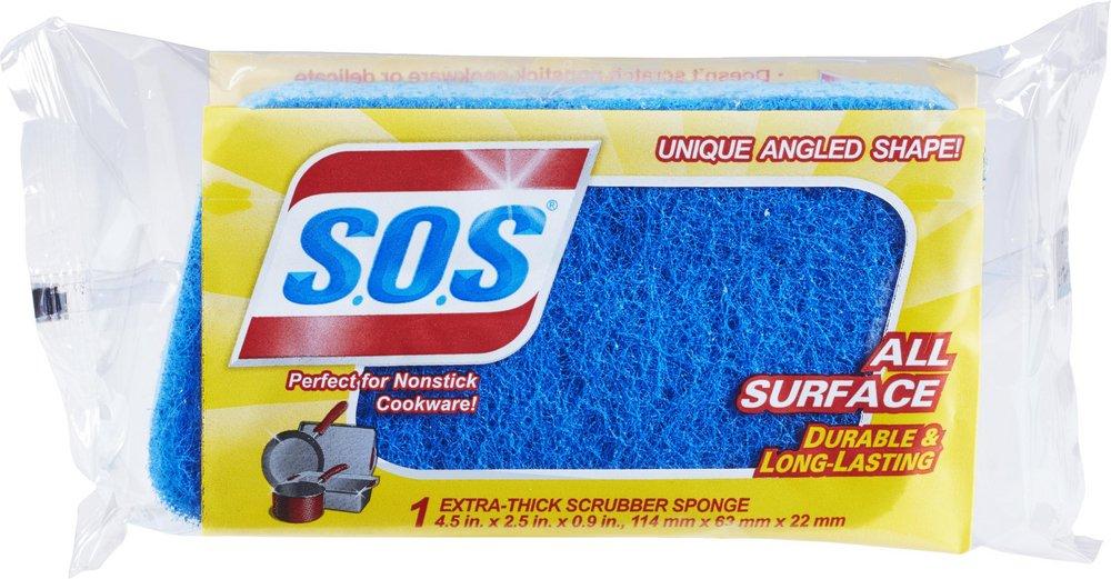 All-Purpose Scrubber Sponge in Dark Blue and Light Blue