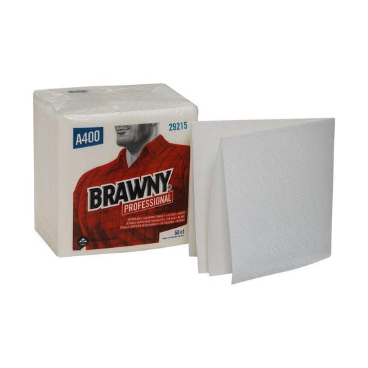 Georgia-Pacific Brawny Industrial® 13 in. Medium Duty Industrial Wipes in White (Case of 16)