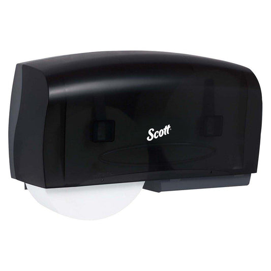 Scott® Essential™ Twin Jumbo Roll Tissue Dispenser in Smoke Grey