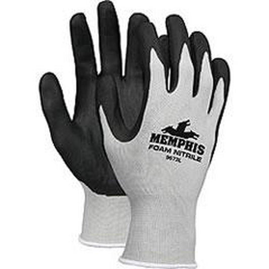 Memphis Glove Memphis L Size Gloves in Grey and Black