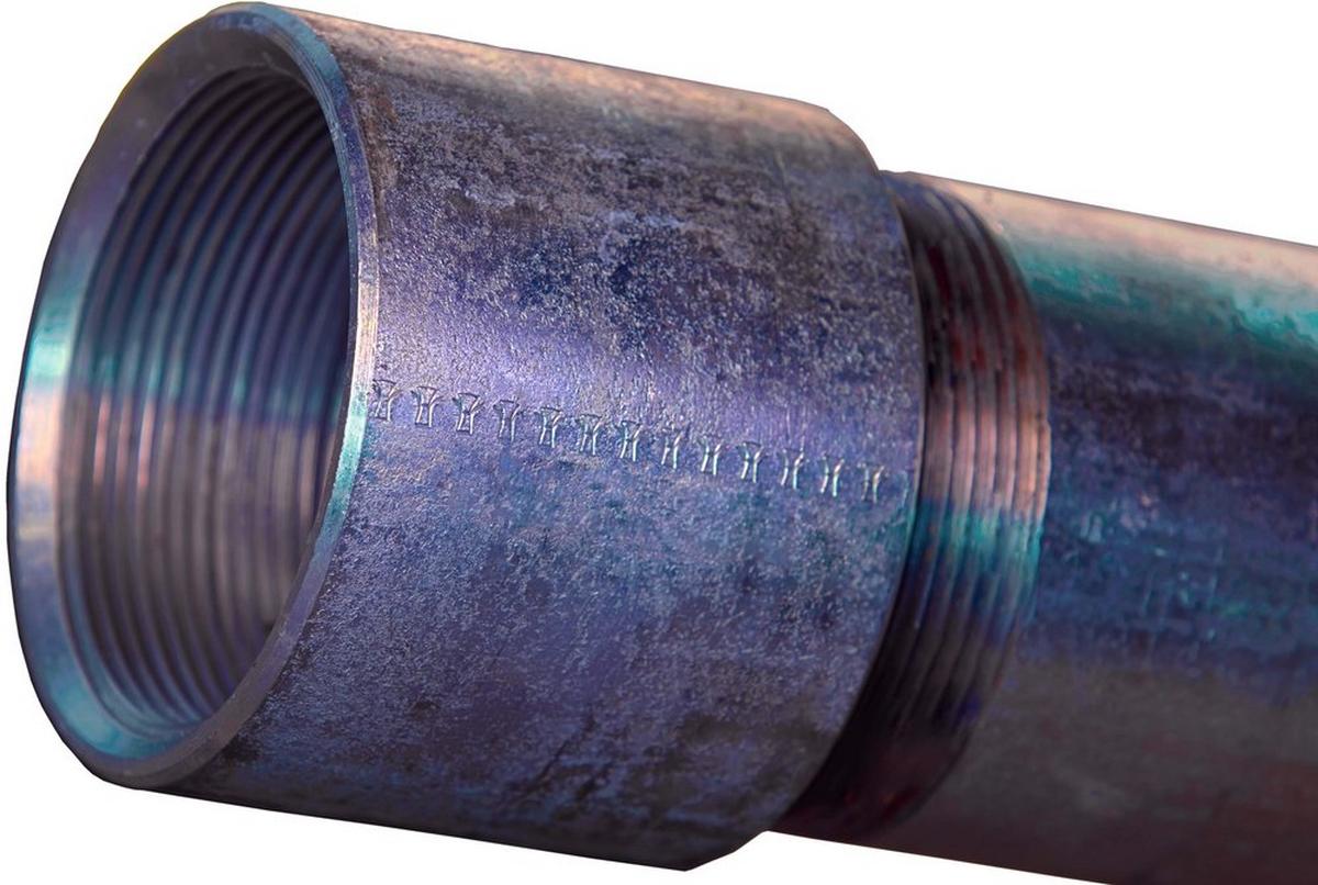 1/2 in. Threaded and Coupled Schedule 40 Welded Single Random Length Black Carbon Steel Pipe