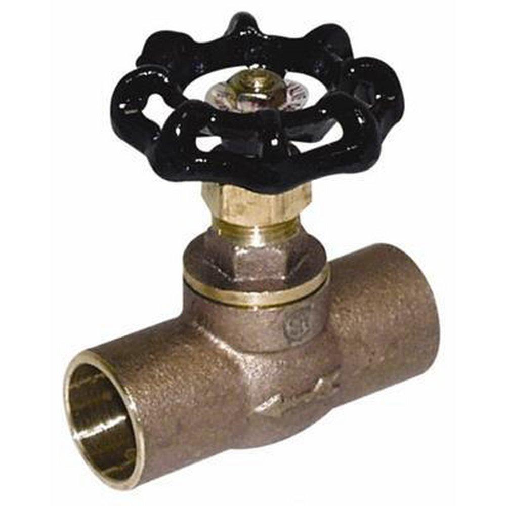 Legend Valve & Fitting S-501NL Series 1/2 in. Sweat Hand Wheel Straight Supply Stop Valve