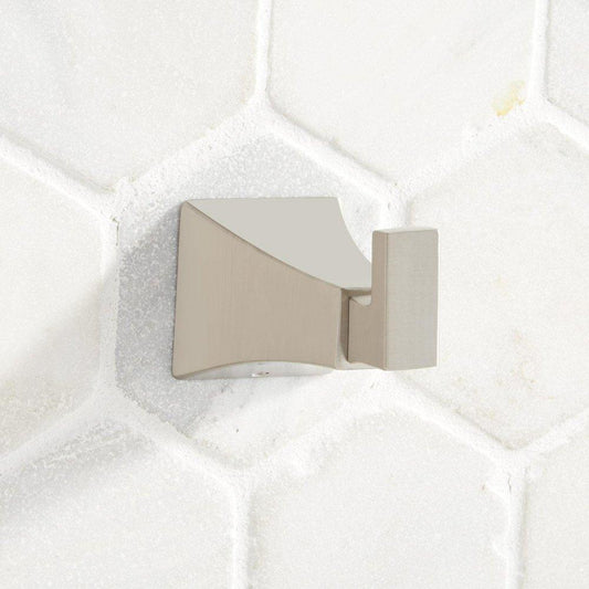 Signature Hardware Vilamonte Robe Hook in Brushed Nickel