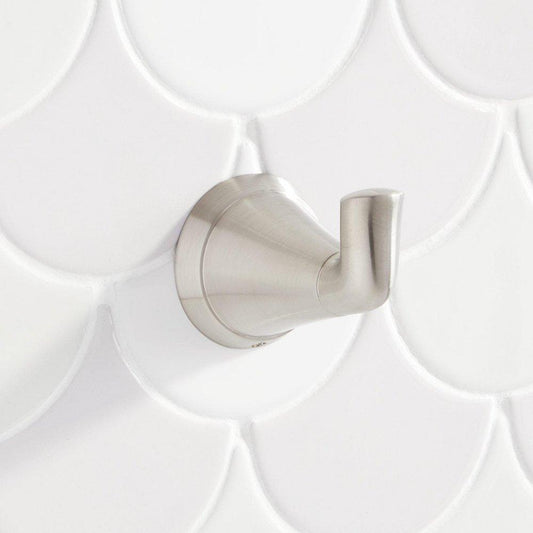 Signature Hardware Provincetown Robe Hook in Brushed Nickel