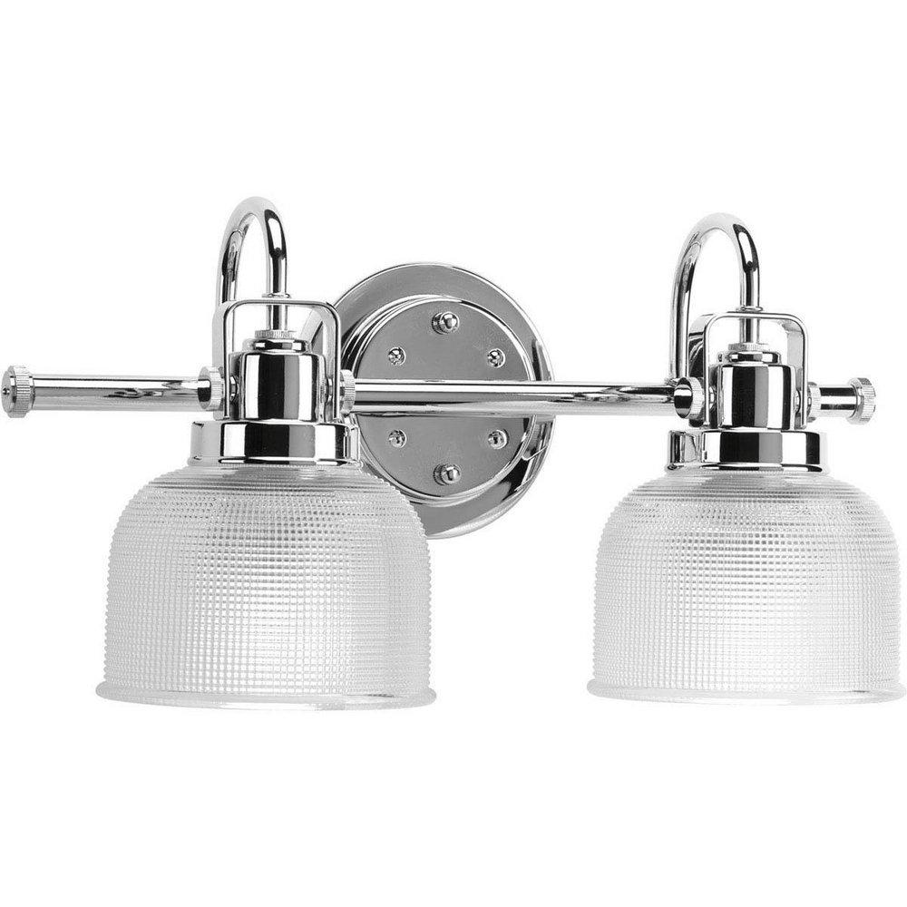 Progress Lighting Archie 17 in. 100W 2-Light Bathroom Vanity Light Fixture in Polished Chrome