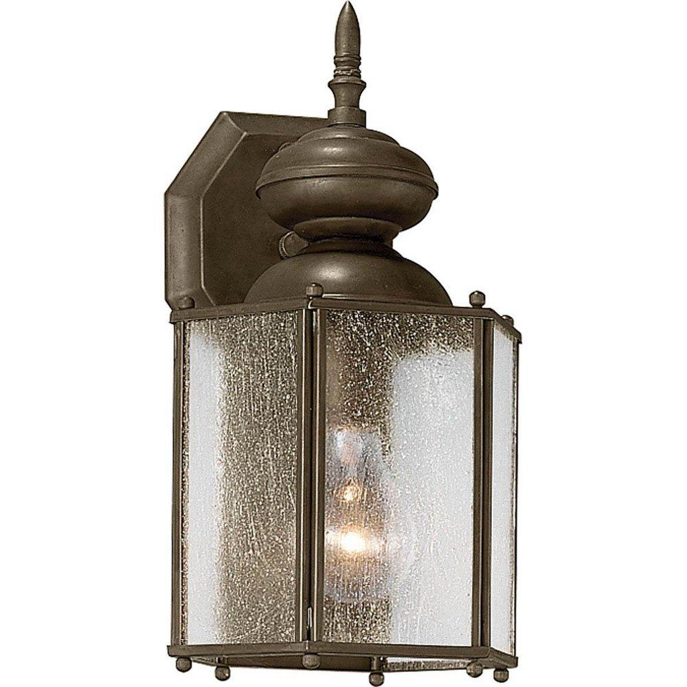 Progress Lighting Roman Coach 12-1/2 in. 100 W 1-Light Medium Lantern in Antique Bronze