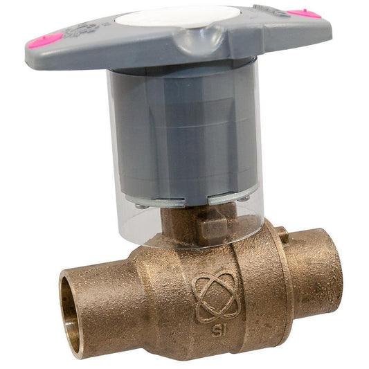NIBCO S-585-80-LF 3/4 in. Silicon Bronze Full Port Solder 600# Ball Valve
