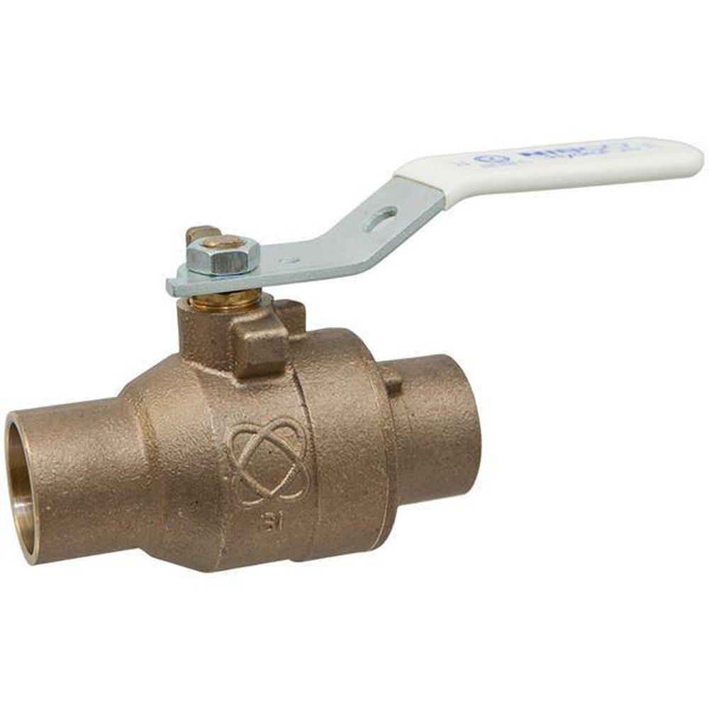 NIBCO S-585-80-LF 2 in. Silicon Bronze Full Port Solder 600# Ball Valve