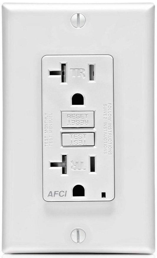 20A 125V Duplex Tamper-Resistant Outlet in White