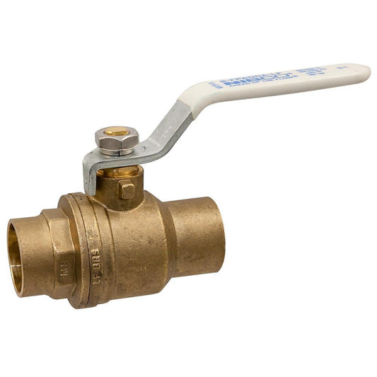 NIBCO S-FP-600A-LF 3/4 in. Forged Copper Alloy Full Port Female Solder 600# Ball Valve
