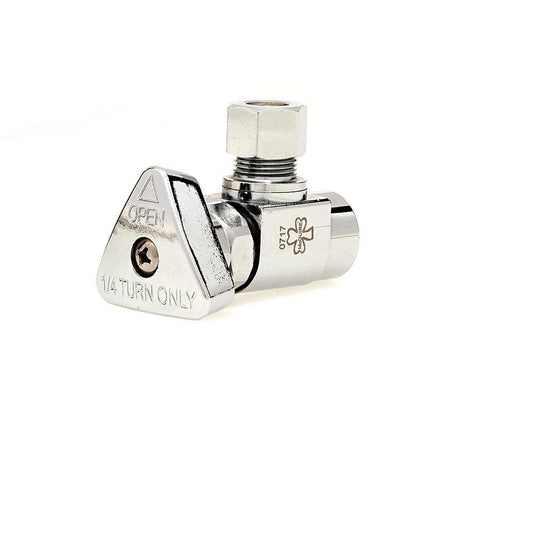 McGuire Manufacturing Convertible™ 3/8 in. IPS x OD Compression Angle Supply Stop Valve in Chrome Plated