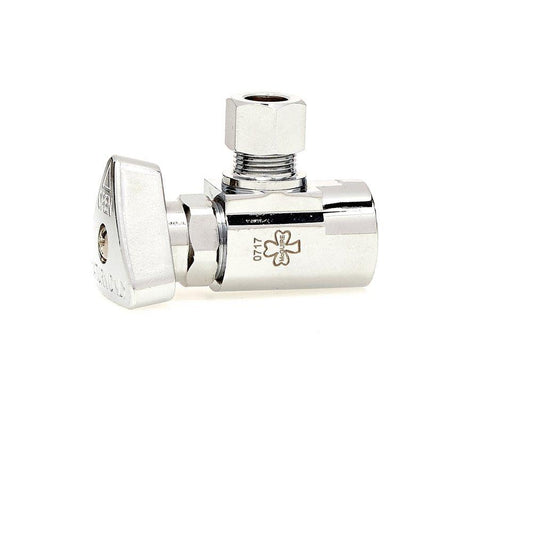 McGuire Manufacturing Convertible™ 1/2 x 3/8 in. IPS x OD Tube Loose Key Angle Supply Stop Valve in Chrome Plated